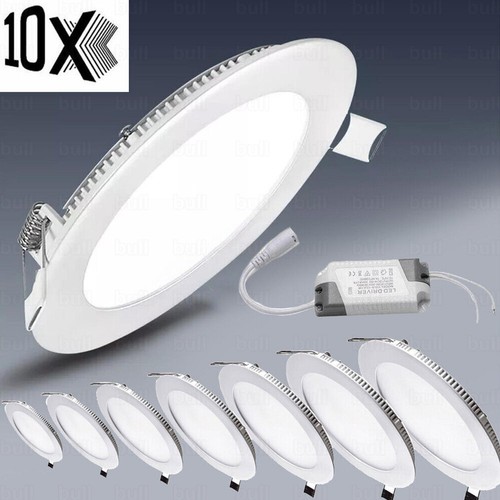 10x led panel einbaustrahler - 10x,