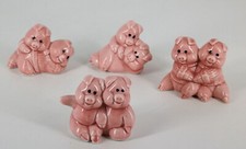 Set 4x Glücksschwein Pärchen