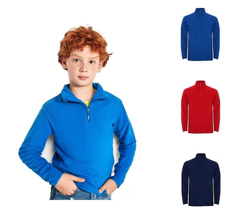 Kinder unisex fleece halbzip - unisex,