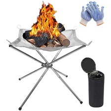 Feuerstelle Edelstahl Grill