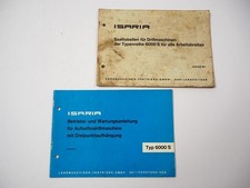 Isaria 6000 S Drillmaschine Betriebsanleitung Saattabellen 1979/82