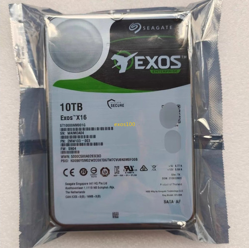 Seagate st10000nm001g exos x16 - seagate,