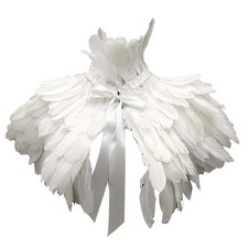 Gothic Kunstfeder Umhang Schal