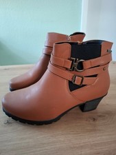 Stiefelette Damen braun neu Gr. 41 H Liva Loop gefüttert 5,5 cm Absatz Riemchen