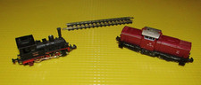 Märkling Dampf-Lokomotive und eine Diesel-Lokomotive Mini Trix Spur N, defekt !