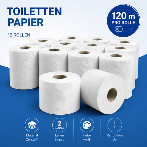 12x toilettenpapier jumbo - toilettenpapier,