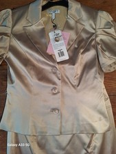 Schickes Kostüm in GOLD von APART GR.34,Rock Gr.36