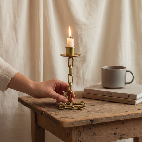 Vintage eisen kerzenständer - vintage, eisen-kerzenständer