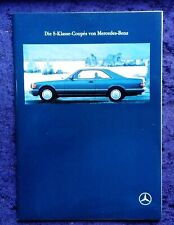 Mercedes-Benz W126 Coupe Prospekt 8.1990  Modelle:  420 SEC, 500 SEC, 560 SEC