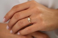 Diamant memory pave goldring - diamant,