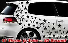 82 Sterne Star Auto Aufkleber Set Sticker Tuning Shirt Stylin WandtattooTribel w