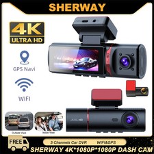 3-Lens Inside Vehicle Dash Cam