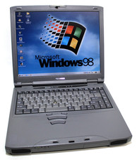 Windows 98 Retro Laptop Toshiba Satellite Pro 4600 750 MHz 40 GB 14.1" COM RS232