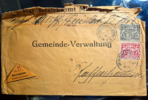Bayern dienstmarken amtsbrief - bayern,