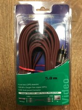 Video Kabel 5.0m Cinch 3 RCA - 3 RCA hochwertig gold plated