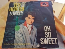 TED HEROLD SINGLE LONELY / OH SO SWEET VINYL 7" POLYDOR SCHALLPLATTE OLDIE