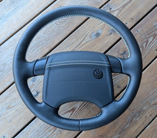 NEU LEDERLENKRAD VW TRANSPORTER T4 MULTIVAN CARAVELLE W LEDER VORNE
