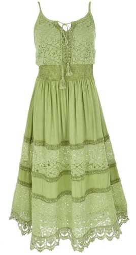 Besticktes boho sommerkleid - besticktes,