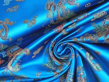 JACQUARD Satin Stoff Fasching