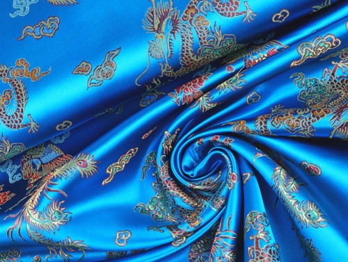 Jacquard satin stoff - satin, fasching