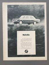 Maßstäbe BMW 2500 / 2800 E3 Oldtimer  1970 Vintage Ad Werbung Reklame