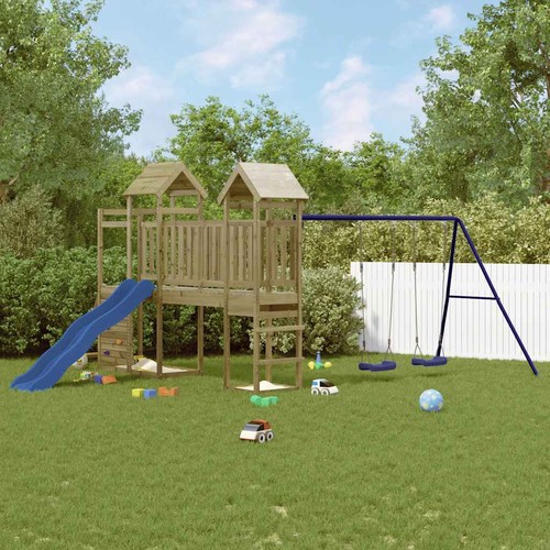 Spielturm mit rutsche schaukel - rutsche,