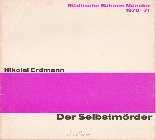 Programmheft nikolai erdmann - programmheft,