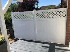 Sichtschutzzaun weiß B184 x