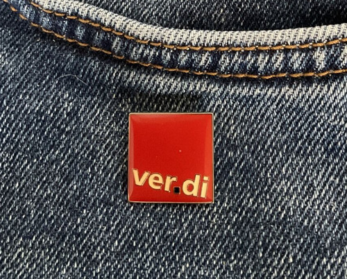 Verdi gewerkschaft pin - verdi,