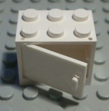 Lego Schrank 2x3x2 Weiss mit Weisser Tür