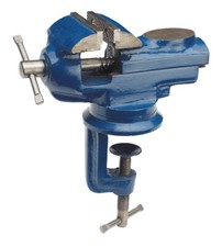 WABECO Mini Schraubstock drehbar 360° Tischschraubstock Werkbank Schraubstock 