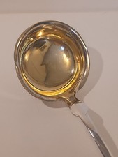 Antike Suppenkelle Echt Silber 800 mit Innenvergoldung W. CRONENBERG Länge 35,5