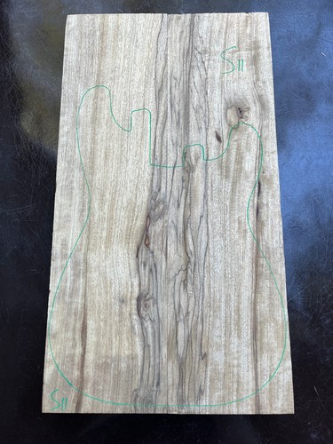 Black limba korina - black,