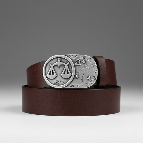 Libra zodiac belt buckle - zodiac,