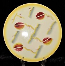 VintaGe Tortenplatte Art Deco Spritzdekor Platte Kuchenplatte Keramik ca.30 cm