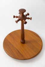 Digsmed Denmark Teak plate Rondell Drehteller Servierplatte