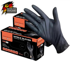 Einweghandschuhe Nitril Gummihandschuhe Schwarz Mechaniker Tätowierer Kosmetiker