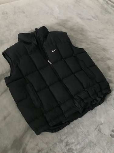 Nike daunen weste schwarz - l,