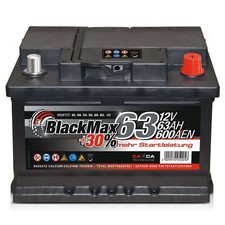 Autobatterie 12V 63Ah BlackMax