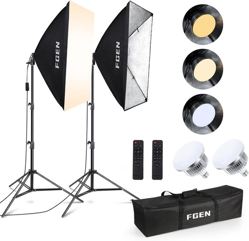 Softbox set 85w 50x70cm led - set,
