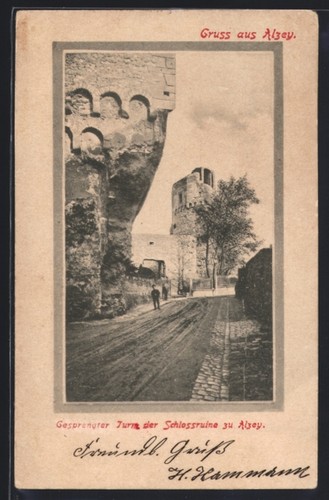 Alzey gesprengter turm der - turm,