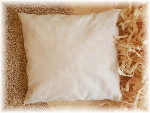 Zirben hirsespelzkissen 25x25 - zirben-hirsespelzkissen,