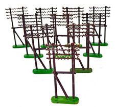 10 Stück Telegrafenmasten Strommasten ca. 7 cm hoch - H0 HO TT 1:87