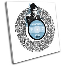 Frank Sinatra My Way Record Song Lyrics Vinyl Canvas Wall Art Picture Print