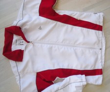 DUNLOP SPORT,  Damen  Sportjacke, Trainingsjacke, Freizeit Gr.38 neu, weiß/rot