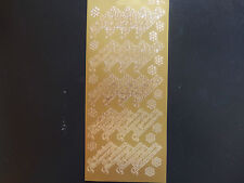 Konturensticker - Sticker Schriftzug - Herzlichen Glückwunsch - silber / gold