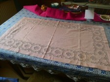 Tischläufer Hardanger Handarbeit 92 x 51  Neuwertiger Zustand