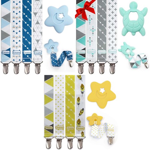 4er set schnullerkette mit - schnullerkette,