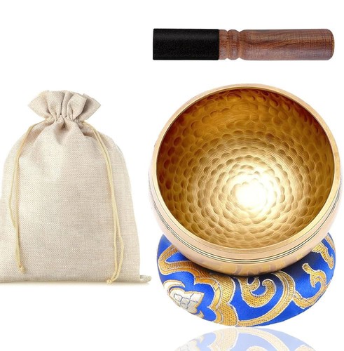 Tibetische klangschale gold - tibetische,