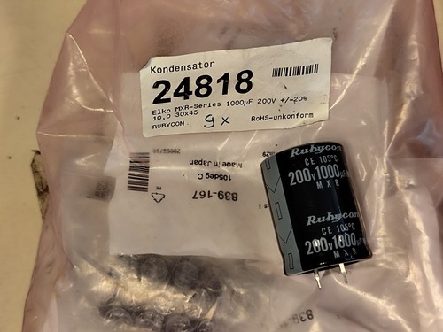 Rubycon mxr low esr - rubycon, ce